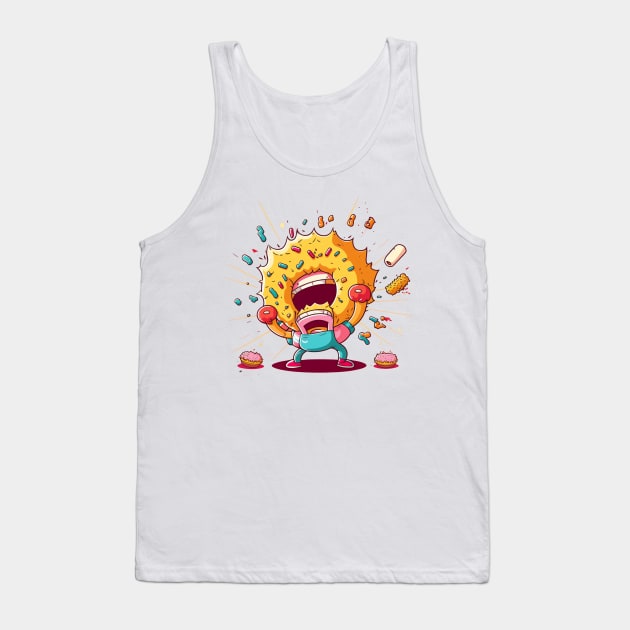 Angry Donut Tank Top by bmron